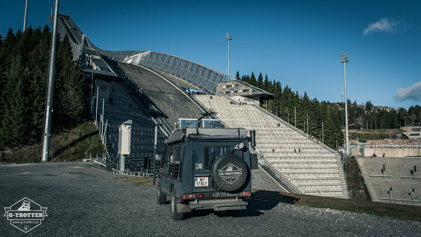 The G also had a look at the ski jump.